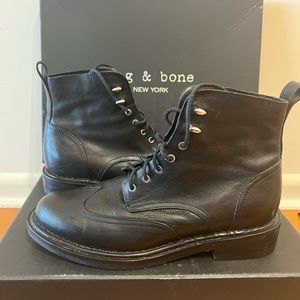 Rag & Bone Black Cozen Boots - Size 9 (39)